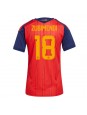 Spanien Martin Zubimendi #18 Heimtrikot für Frauen WM 2026 Kurzarm Spanien Martin Zubimendi #18 Heimtrikot für Frauen WM 2026 Kurzarm